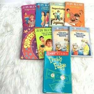 Judy Blume Book Lot of 9 Hardcover Paperback Vintage Superfudge Sheila the Great